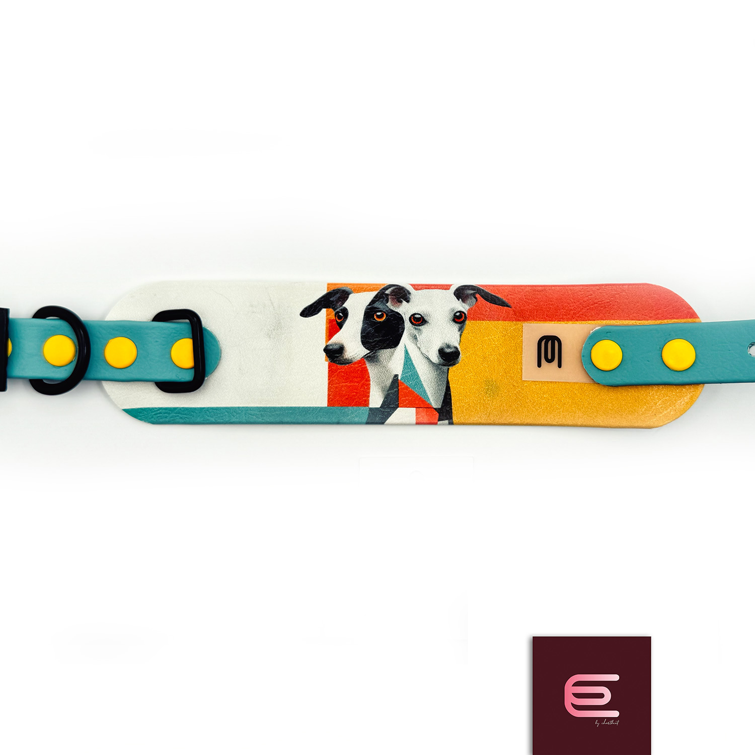 Italian greyhound collar EYESH 297 BioThane® - EYESH -for dog walks- image 1