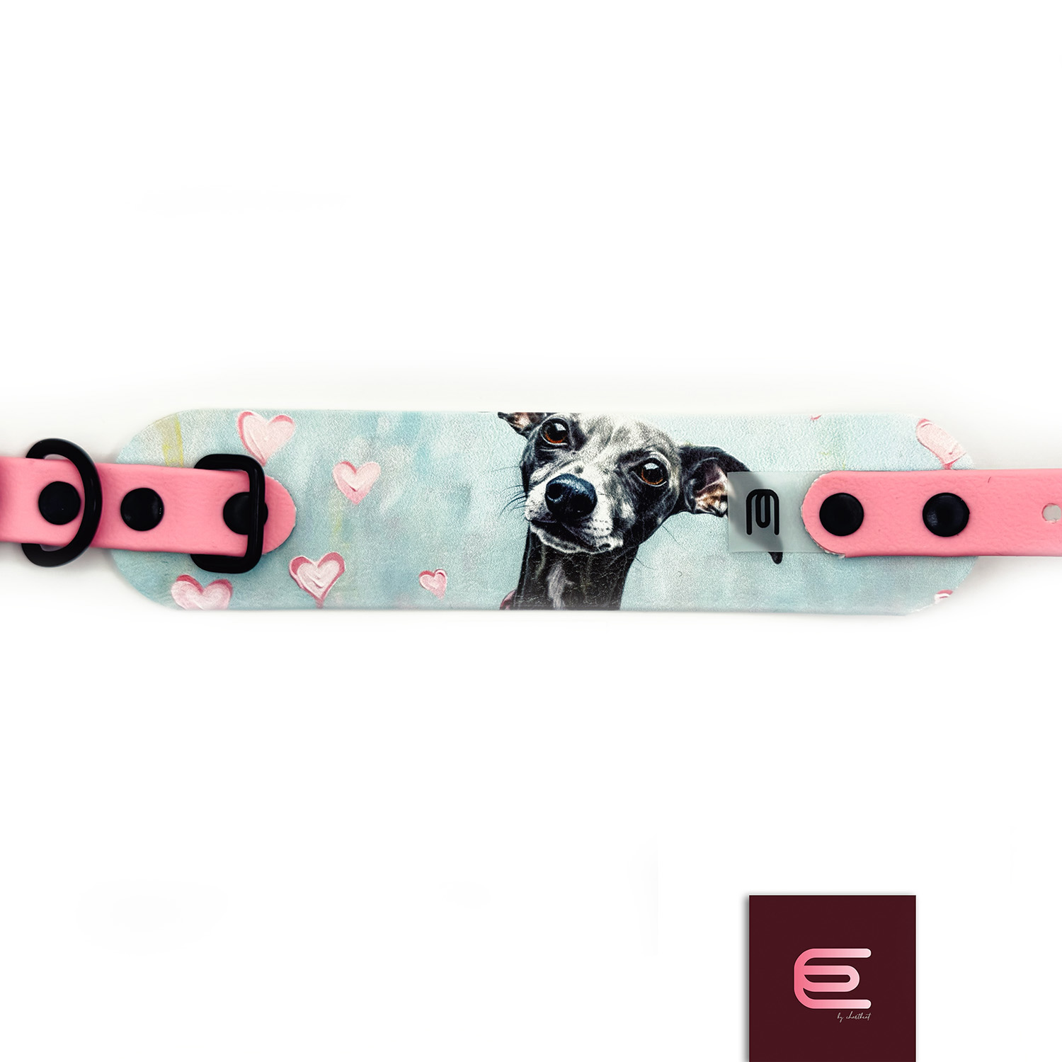 Italian greyhound collar EYESH 305 BioThane® - EYESH -for dog walks- image 1