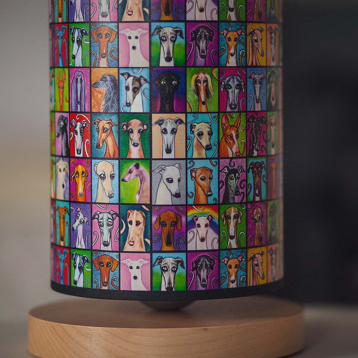 Night light lamp with sighthounds MIJA - Wear.Chartbeat image 3