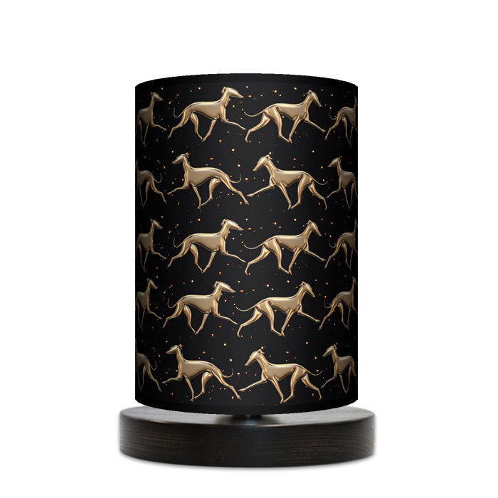 Night light lamp with sighthounds GOLD IGGY - Wear.Chartbeat image 1
