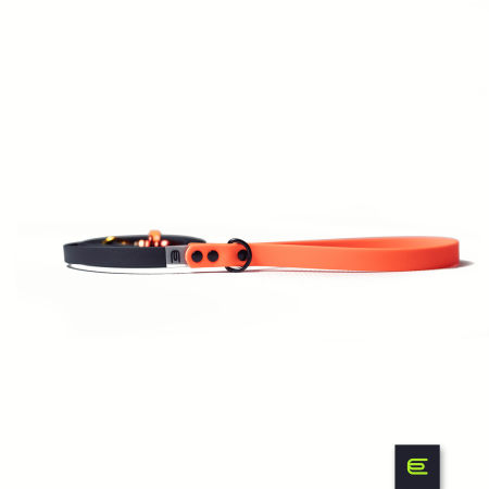 Italian greyhound leash black-orange - EYESH -for dog walks- image 1