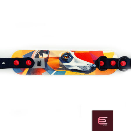 Italian greyhound collar EYESH 304 BioThane®