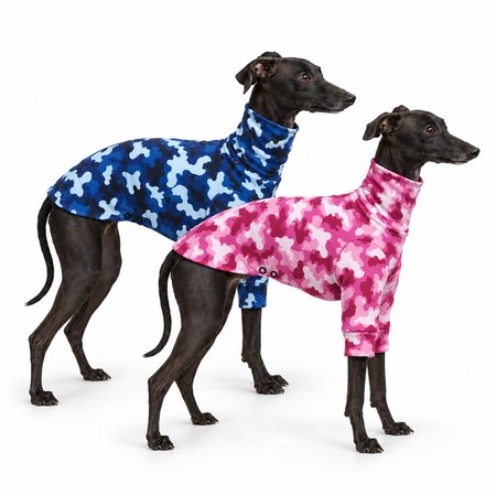Italian greyhound clothing CAMO COLOR Stretchmax® blouse