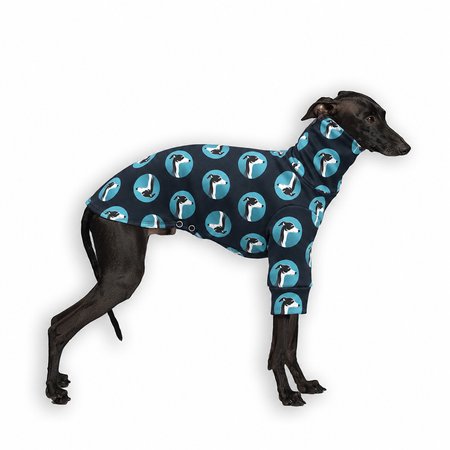 Italian greyhound clothing IGCONIC BLUE Stretchmax® blouse