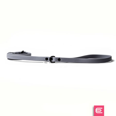 Italian greyhound leash Grey BioThane®