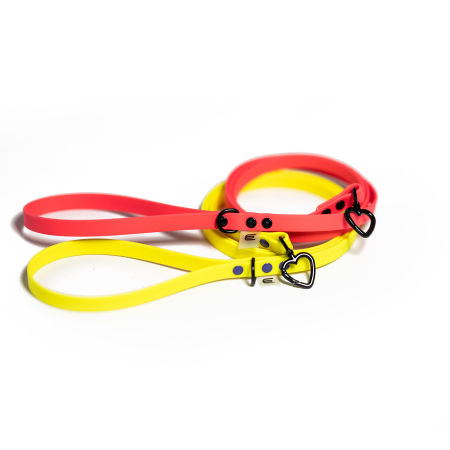 Italian greyhound leash Yellow BioThane®