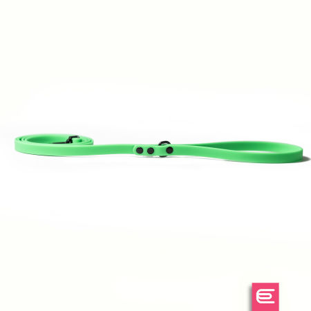 Italian greyhound leash Neon Green BioThane®