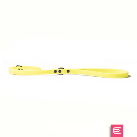 Italian greyhound leash Neon Yellow BioThane®