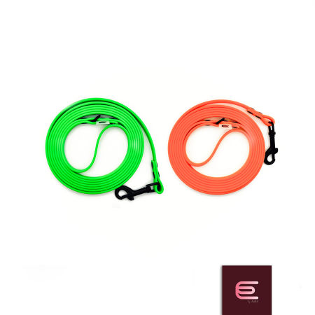 Long lead for talian greyhound made of PVC neon 2m