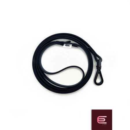 Italian greyhound leash Black PVC