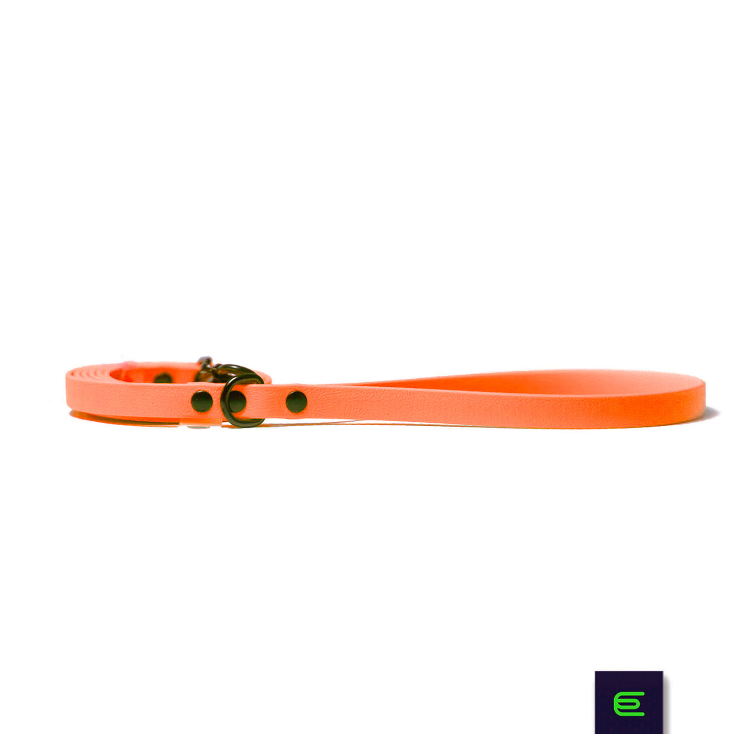 Italian greyhound leash Neon Orange BioThane® - EYESH -for dog walks- image 1