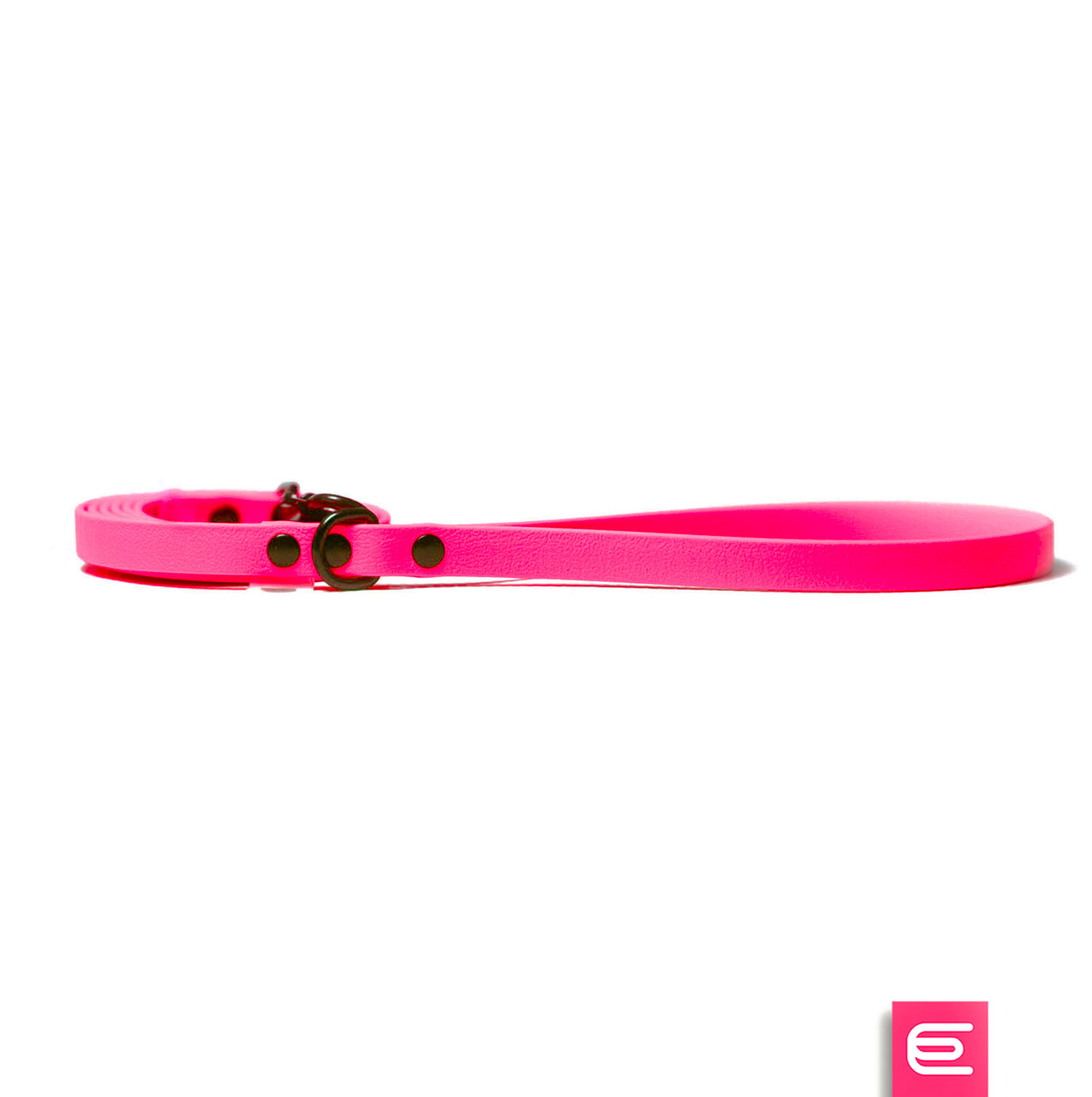 Italian greyhound leash Neon Pink BioThane® - EYESH -for dog walks- image 1